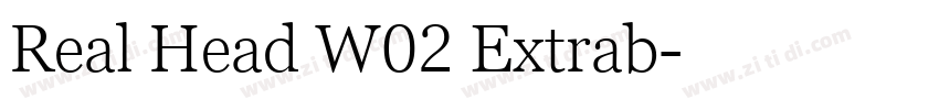 Real Head W02 Extrab字体转换